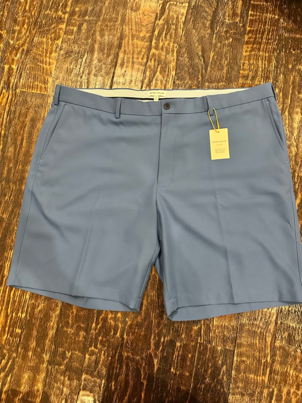 Peter Millar Slate Blue Flat-Front Performance Shorts - NWT